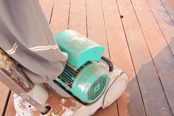 Cedar Deck Sanding in San Angelo